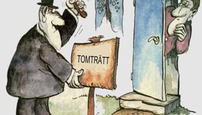Illustration tomträtt